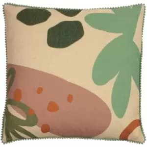 Furn Blume Cushion Cover (One Size) (Natural/Green/Blush) - Natural/Green/Blush