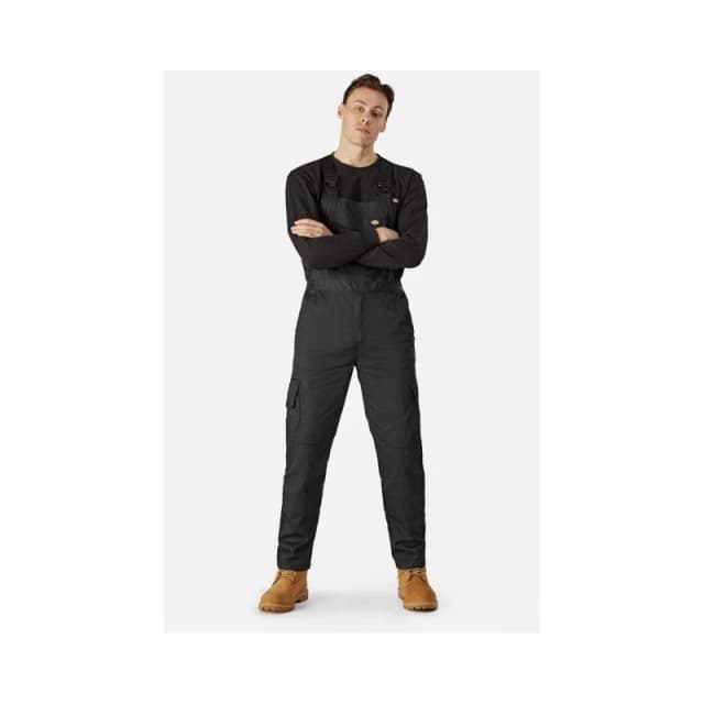 Dickies Mens Everyday Bib And Brace Coverall Overall 3XL Black DIC023-BLKII-3XL