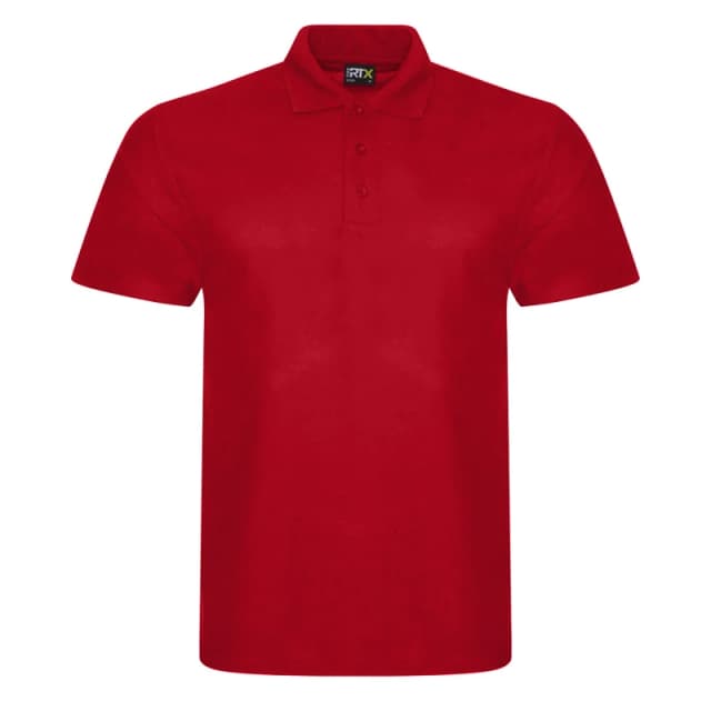 PRORTX PRORTX Men Pro Pique Polo Shirt in Red Size: X-Small Red XS Male 5057819967463