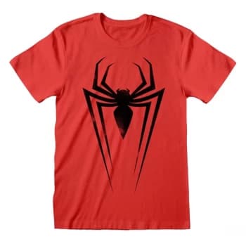 Marvel Comics Spider - Black Spider Unisex Large T-Shirt - Black