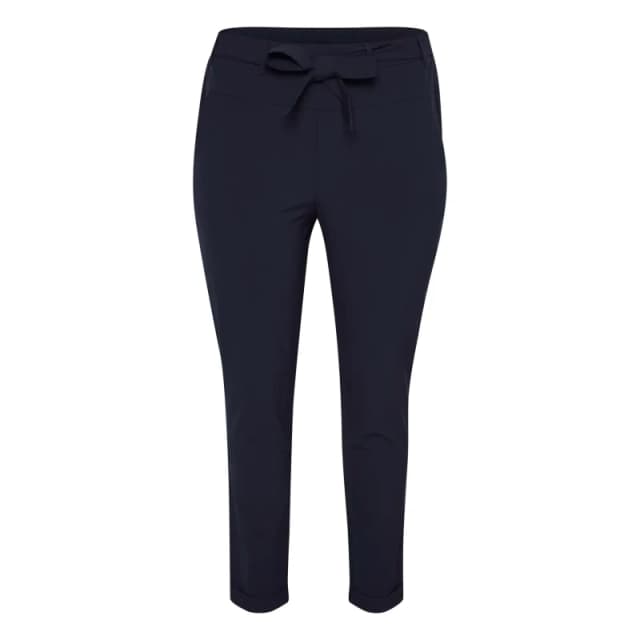 KAFFE Curve Belted Trousers For Her KAFFE Curve Jia Bleu Female 50