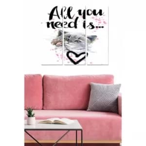 MDF544735762 Multicolor Decorative MDF Painting (3 Pieces)