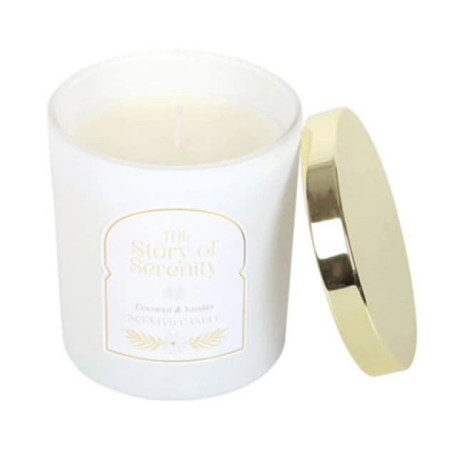 Something Different Something Different The Story of Serenity Vanilla And Coconut Candle in White White One Size Unisex 5063852075560