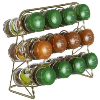 Vertex Spice Rack - Gold Finish