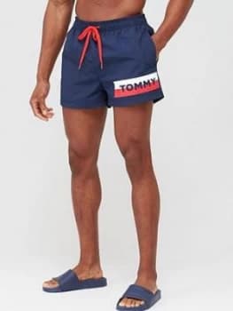 Tommy Hilfiger Logo Swim Shorts - Navy Size M Men