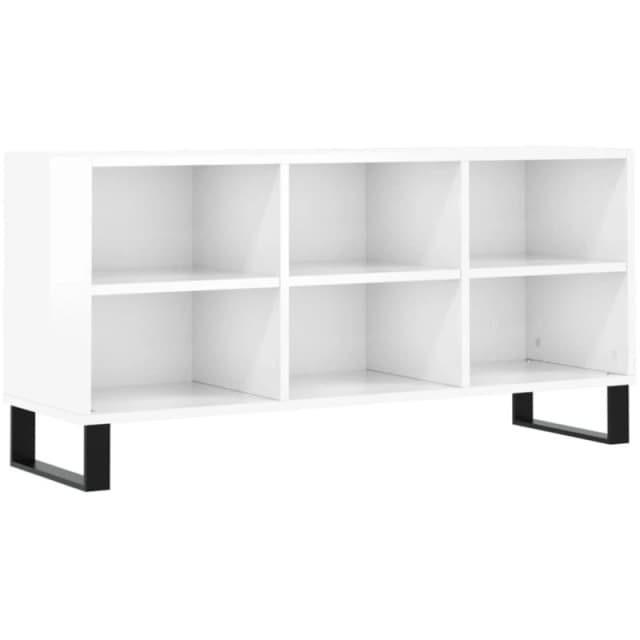 Vidaxl TV Cabinet High Gloss White 103.5X30X50 Cm Engineered Wood, White 826998
