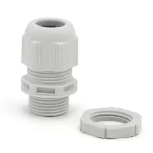 Wiska SPRINT GLP20 Cable Gland with locknut IP68 Grey - 10100613