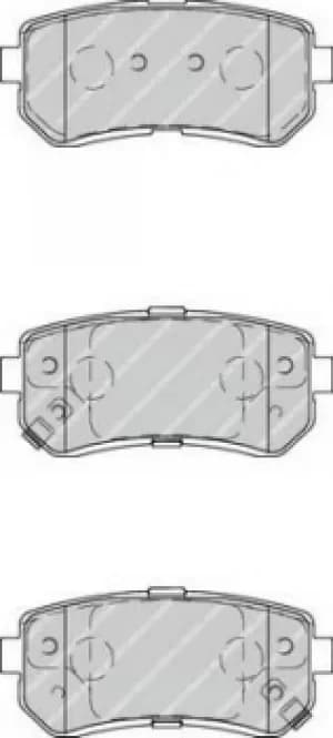 Ferodo FDB4235 Brake Pad Set Rear Axle Premier Car