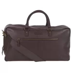 Barbour Highgate Leather Holdall Dk Brown One Size