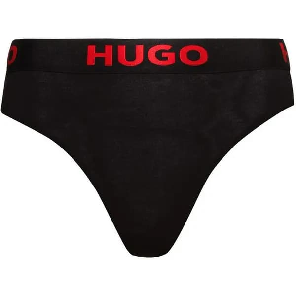 Hugo Stretch Cotton Thong - Black 14