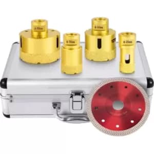 Vevor 4pcsdiamond Drill Bits Hole Saw Set 25/35/50/68mm Ceramic Porcelain