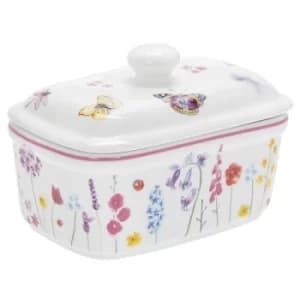 Butterfly Garden Butter Dish by Lesser & Pavey