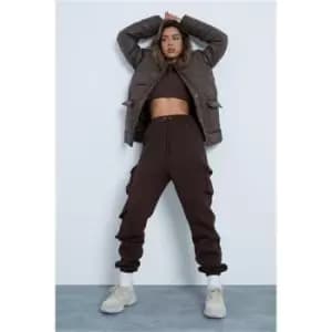 I Saw It First Chocolate 3 Pocket Cargo Joggers - Brown