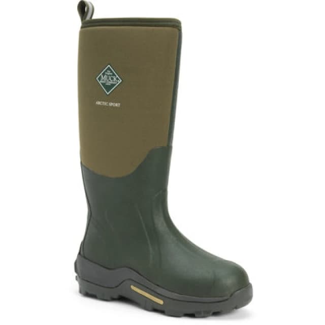 Muck Boots Muck Boots Men 'Arctic Sport' Wellingtons in Green Size: 4 Green 4 Male 0664911015234