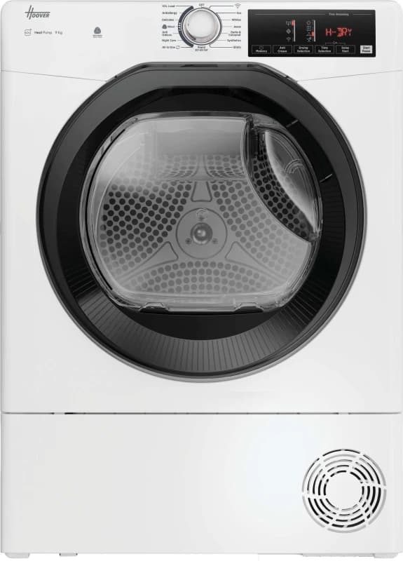 Hoover H-DRY 350 HRE H9N2TBE-80 WiFi Connected 9Kg Heat Pump Tumble Dryer - White - A++ Rated