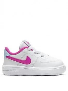 Nike Air Force 1 18 Infant Trainers - White/Pink