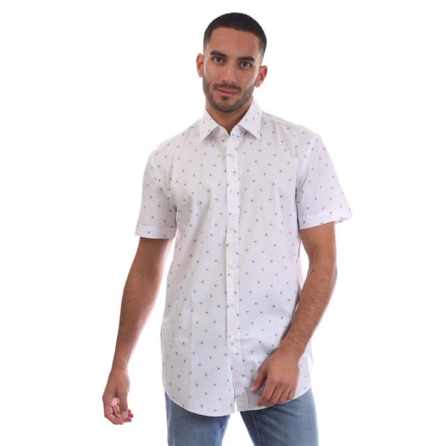 Boss Mens H Hank Ken Long Sleeve Oxford Shirt Light/Pstl Blue male 15 inch