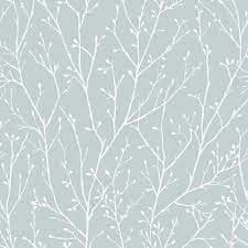 Graham and Brown Super Fresco Willamena Wallpaper - Duck Egg