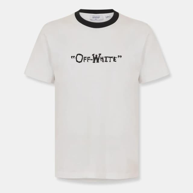 Off White Mens - T-Shirt White-Black male XS