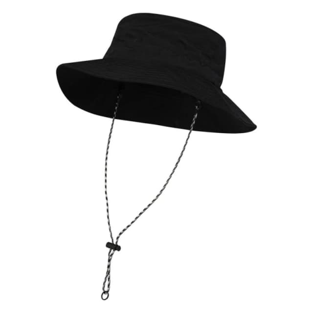 Floso Mens Hatch Foldable Sun Hat in Black Male One Size