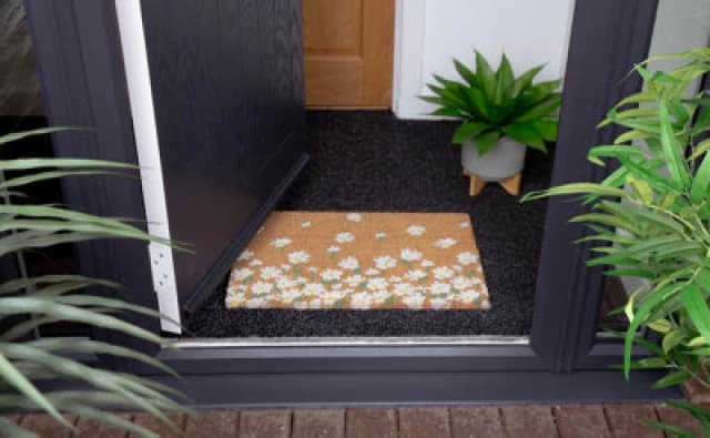 Arthouse Astley Daisy Printed Neutral Doormat 40X60Cm