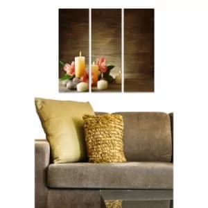 MDF291146990 Multicolor Decorative MDF Painting (3 Pieces)