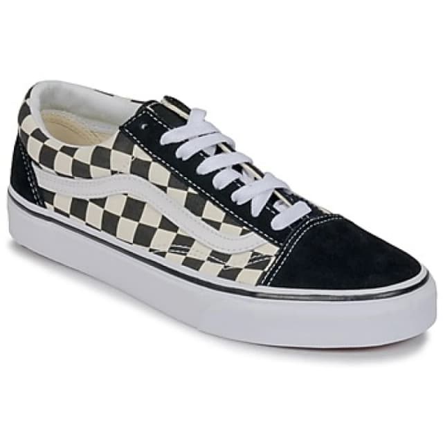 UA Old Skool Suede/Canvas Checkerboard Trainers
