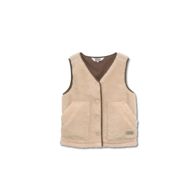 Aigle Womens sleeveless fleece Aigle Beige Female 38