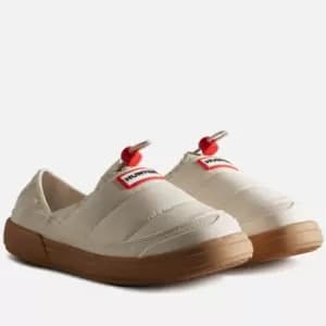 Hunter Womens In/Out Slippers - White Willow/Gum - UK 4