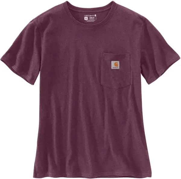 Carhartt Workwear Pocket Womens T-Shirt, purple, Size L
