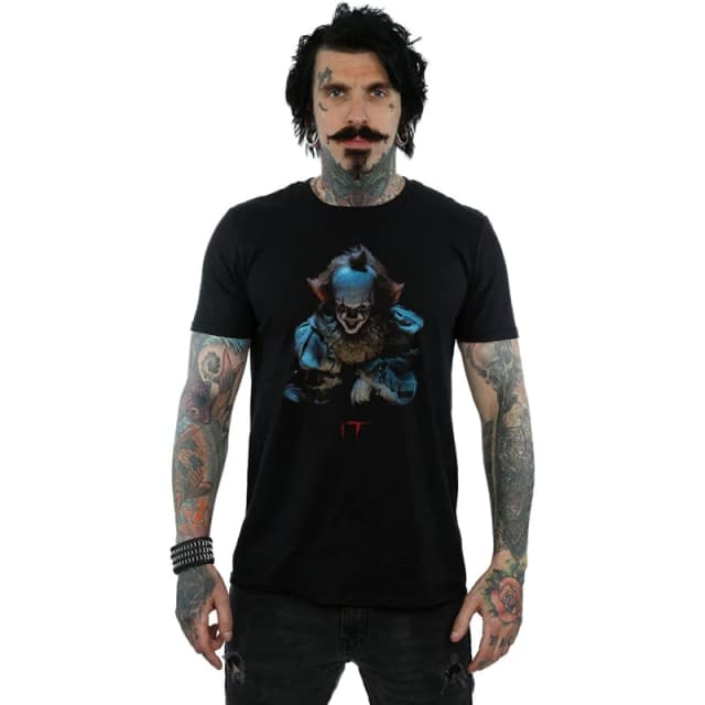 IT IT Men Pennywise Grin T-Shirt in Black Size: Small Black S Male 5059958515512