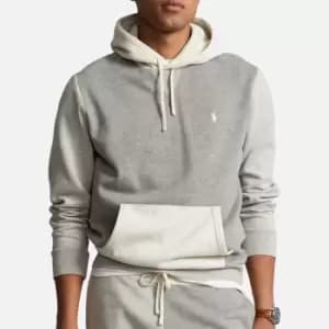 Polo Ralph Lauren RL Cotton-Blend Fleece Colour-Blocked Hoodie - S