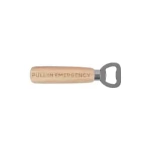 Pull In Emergency Wooden Bottle Opener