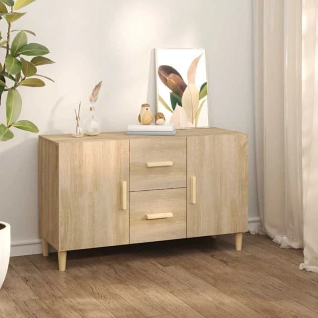 VIDAXL Sideboard Sonoma Oak 100x36x60cm Engineered Wood Vidaxl 8720286972779