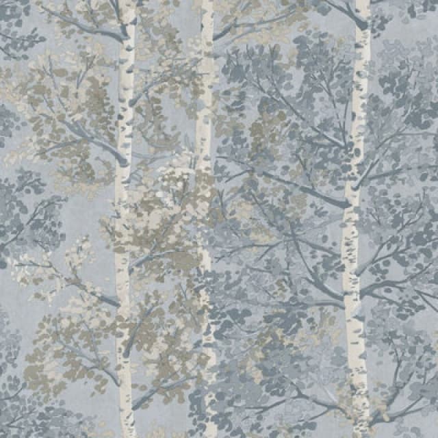 Silverwood Wallpaper Blue Rasch 100210