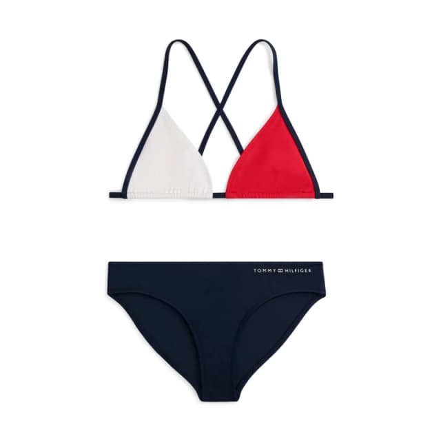 Tommy Hilfiger Tommy Bikini Set Jn62 - Blue Female 8 - 9 Years