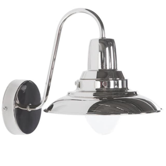 Beliani Wall Lamp Luza Metal Silver