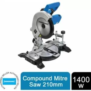 Silverline - Compound Mitre Saw 210mm 1400W Power Tools 262705