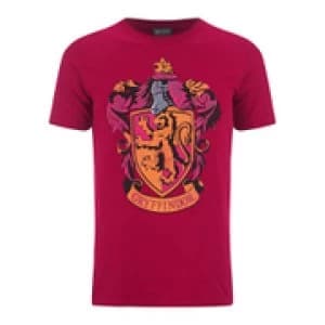 Harry Potter Mens Gryffindor Shield T-Shirt - Red - L