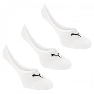 Puma 3 Pack Footie Socks Juniors - White