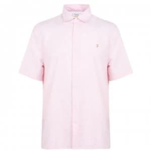 Farah Vintage Seersucker Shirt - 674 Cool Pink