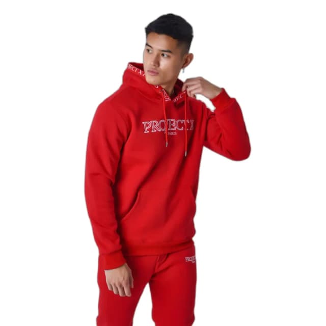 Project X Paris Hooded sweatshirt with Contour embroidery Project X Paris Rouge Male S