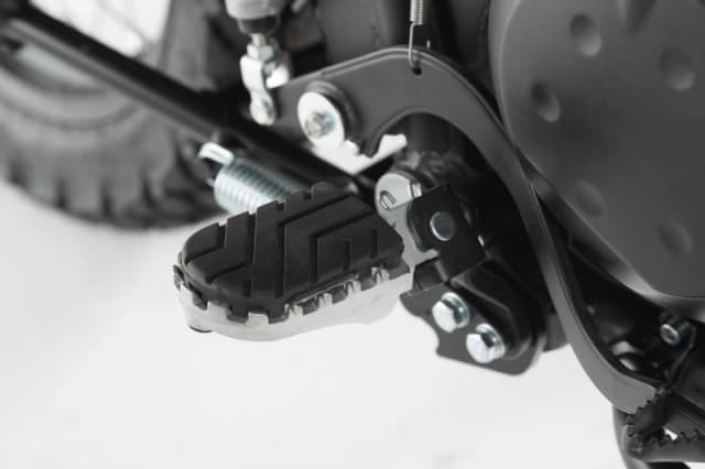 SW-Motech ION footrest kit - Kawasaki KLR 650 (01-18)., black-silver