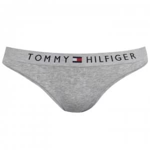 Tommy Bodywear Logo Waistband Stretch Briefs - GreyHeather 004