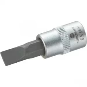 Toolcraft 1/4" Drive Socket With Slotted Bit 6.5mm