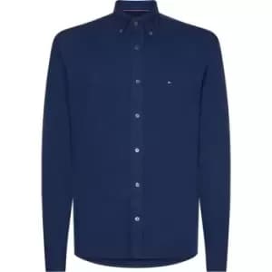 Tommy Hilfiger Garment Dyed Pique Rf Shirt - Blue
