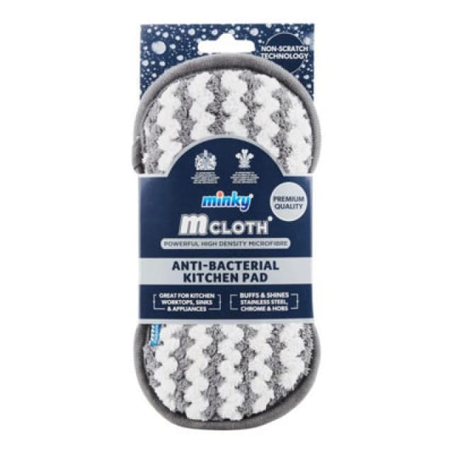 Minky M Cloth Antibacterial Cleaning Pad White