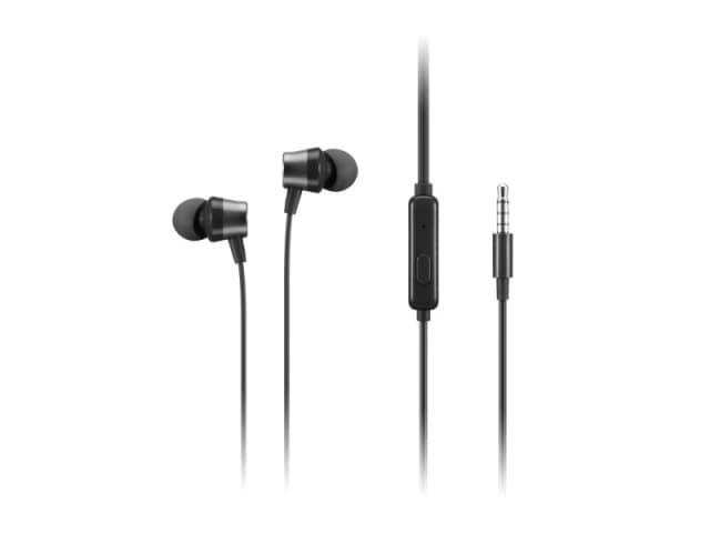 Lenovo 4XD1J77352 headphones/headset Wired In-ear Office/Call center Black 4XD1J77352
