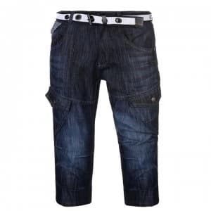 No Fear Cargo Shorts Mens - Dark Wash