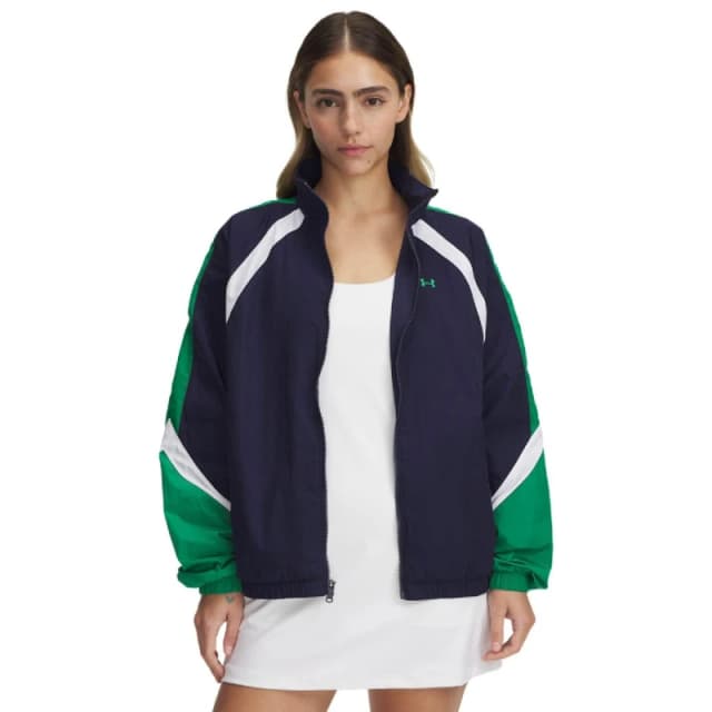 Under Armour Icon Crinkle Track Jacket Blue female 0-2